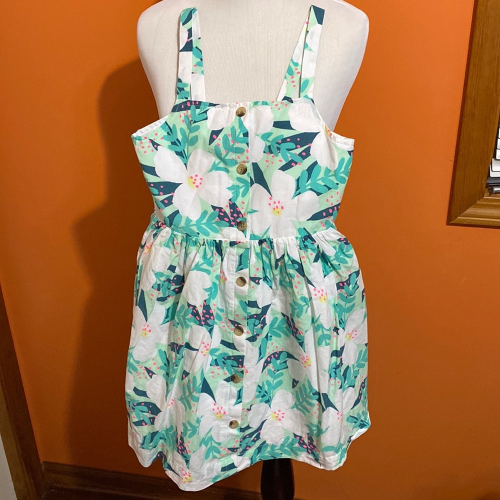CAT & JACK Girls Dress ~ Floral Print Sundress ~ 7/8